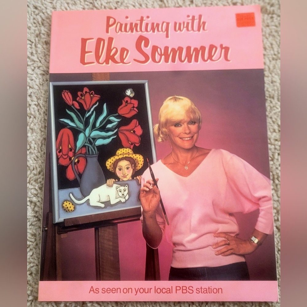 Vintage 1984 Painting with Elke Sommer Paint Instruction Book